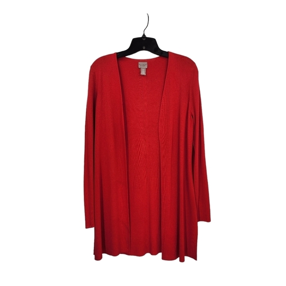 Chico's Easywear Women's Long Open Front Cardigan - Picture 1 of 5